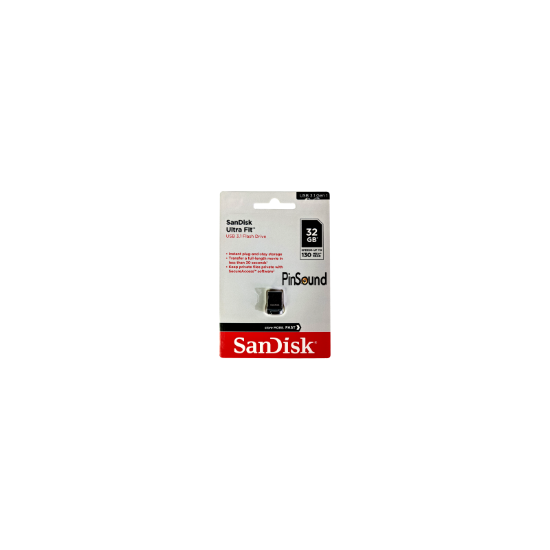 Pinsound : USB 3.1 gen1 Flash Drive 32GB