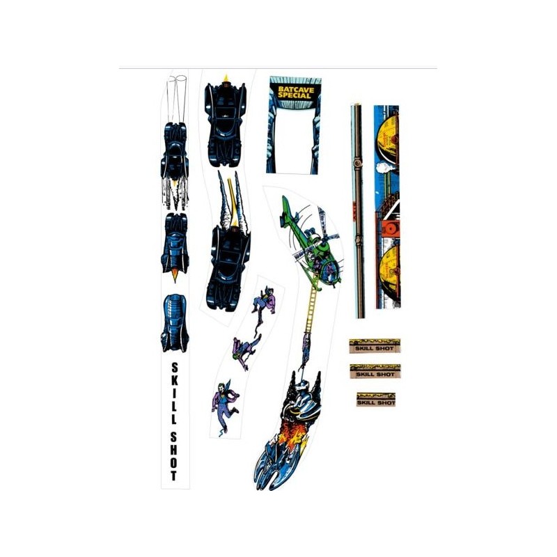 Batman Data-East ramp decals set