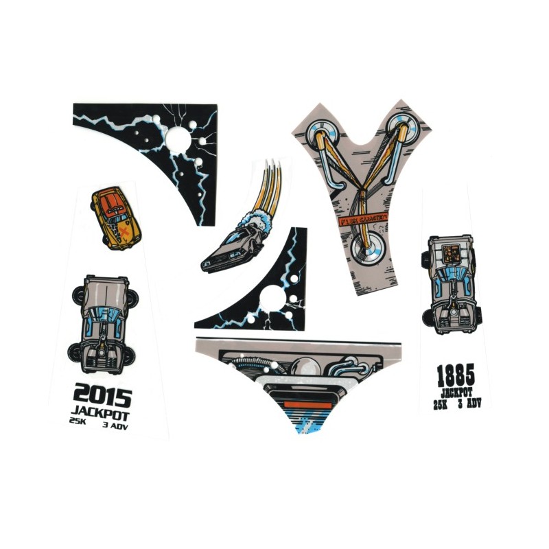 Back to the future Data-East ramp decals set