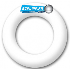 3/4"  white silicone band