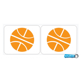 Spinner decals Harlem Globetrotters Bally