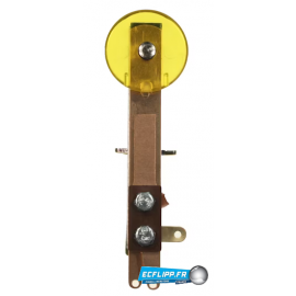 Cible ronde jaune translucide