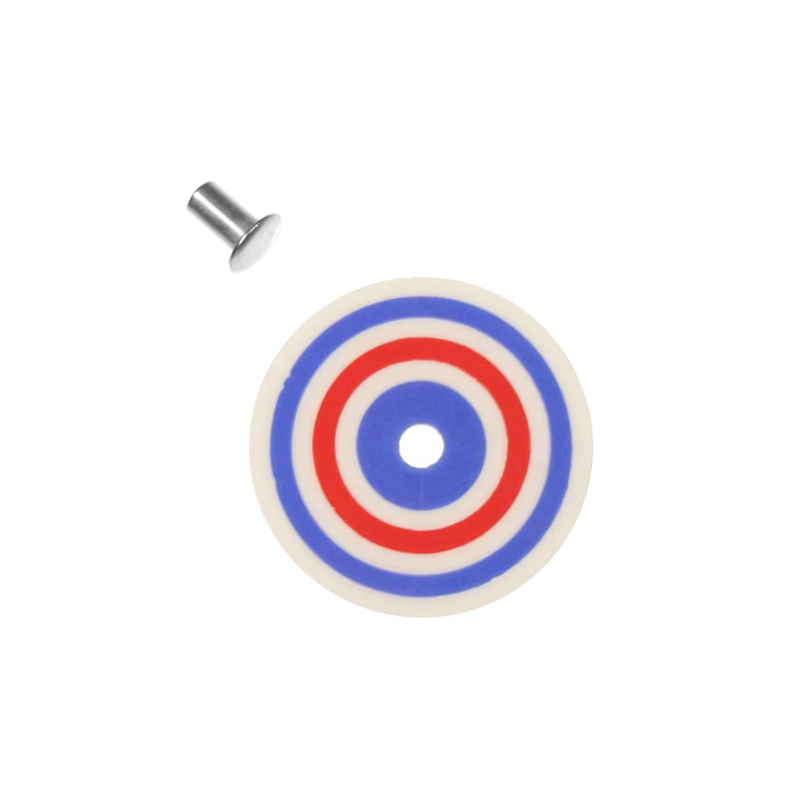 Plastique de cible fixe Gottlieb Bullseye rouge bleu