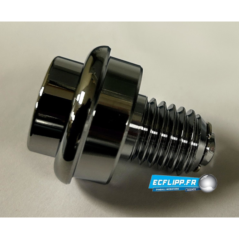 Bouton flipper Aluminium premium chrome