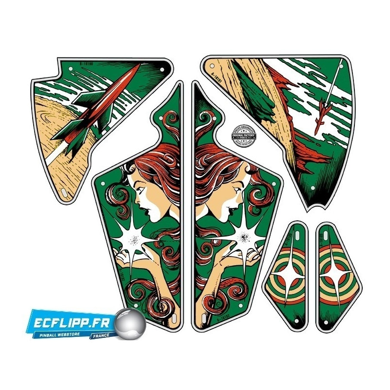 Cound down Gottlieb plastic set