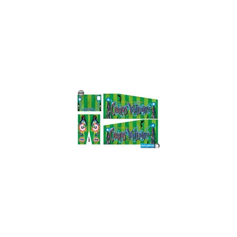 Set décals de caisse  Cirqus Voltaire  ( CV Bally 1997  )