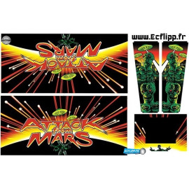 Set décals de caisse ATTACK FROM MARS
