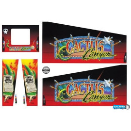 cabinet decal set Cactus Canyon ( Bally 1998 pinball )