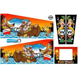 cabinet decal set  Fish Tales  ( Fish Tales Williams 1992 )