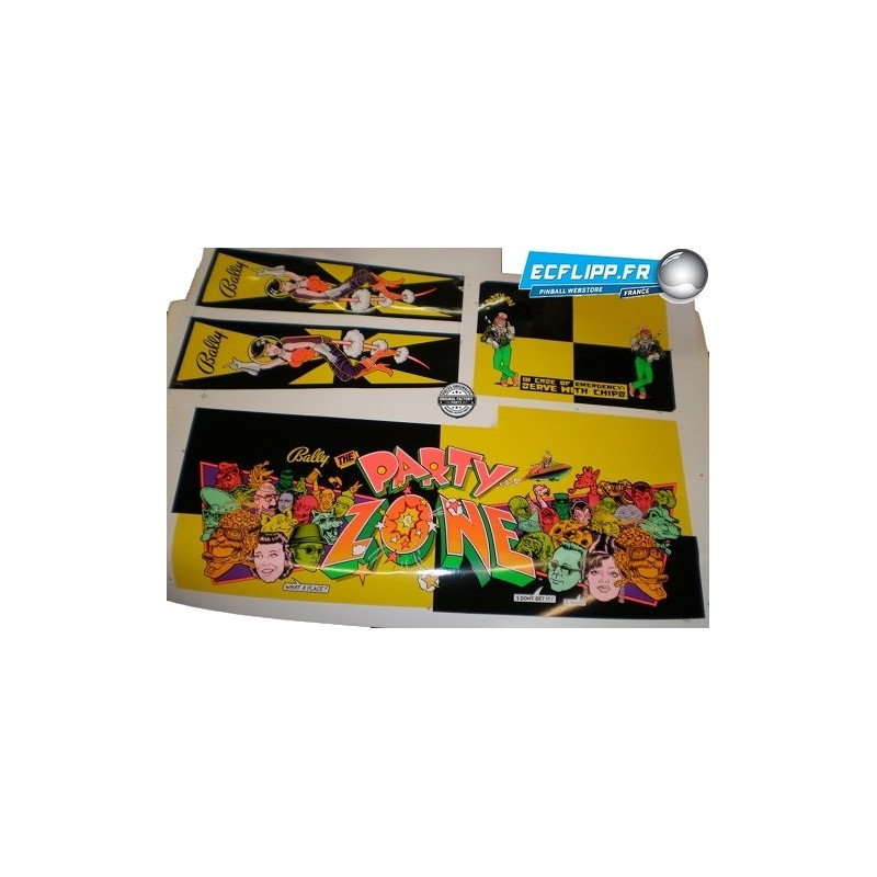 Party Zone Silkscreened 5pc Cabinet Set