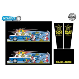 Cabinet decals : Police Force