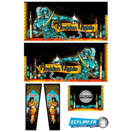 Tales of the arabian nights cabinet decals Green