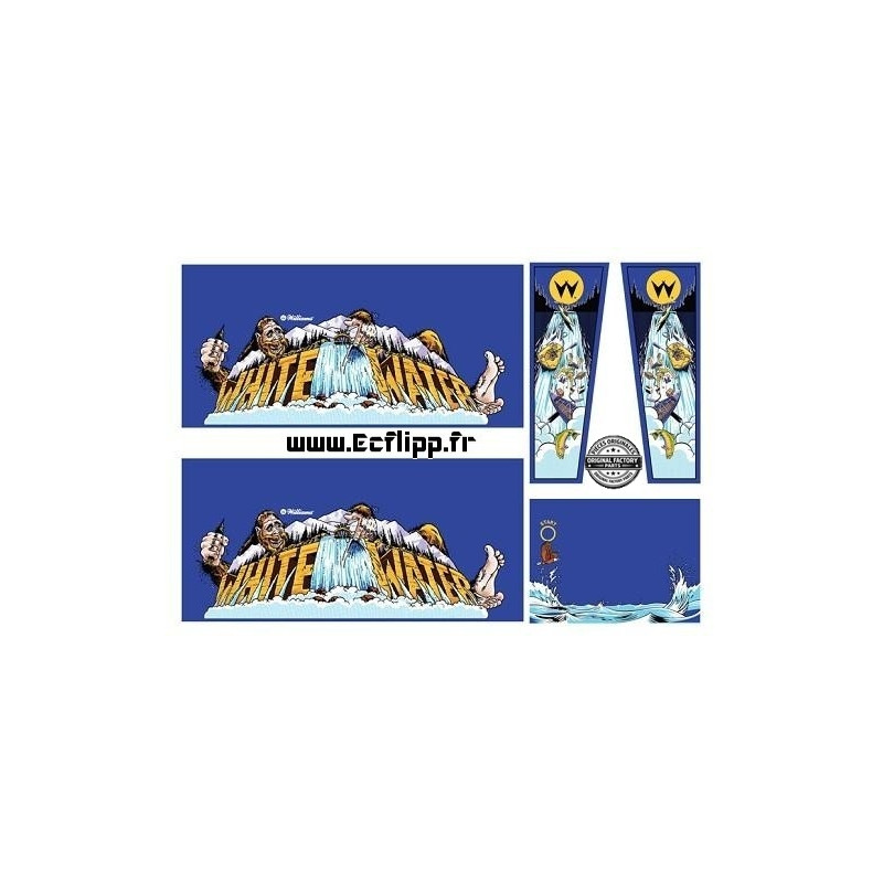 White Water cabinet decals