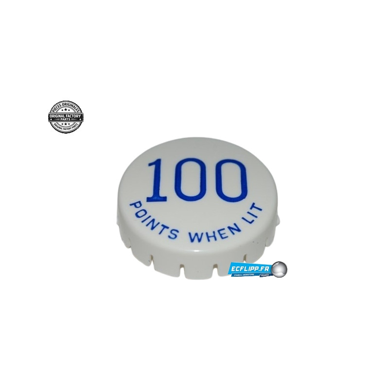 Cap bumper Gottlieb " 100 points when lit " bleu