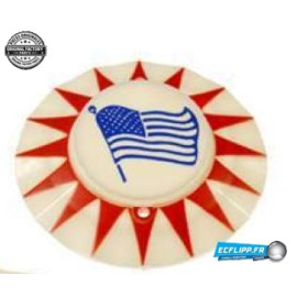 Bumper cap Bally red sun and blue american flag