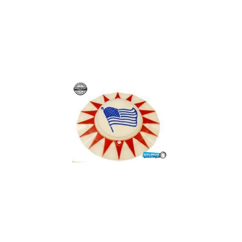 Bumper cap Bally red sun and blue american flag