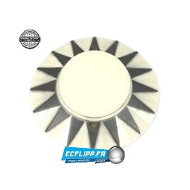 Pop bumper cap black sunburst plain