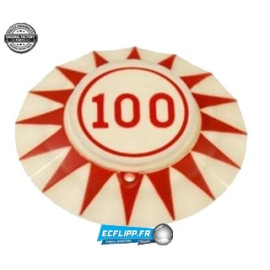 Red Sun cap  with 100 circled red