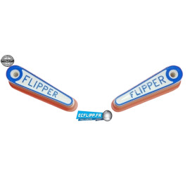 Mini Flipper Gottlieb 2" lettres Bleues