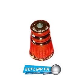 Double star post doré métalique