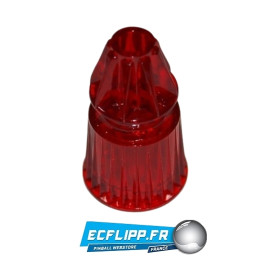 Star post rouge translucide B/ W 1-3/16"