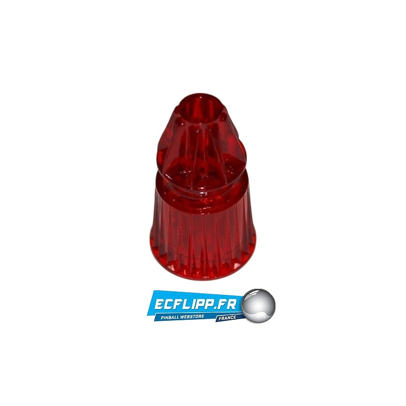 Star post rouge translucide B/ W 1-3/16"