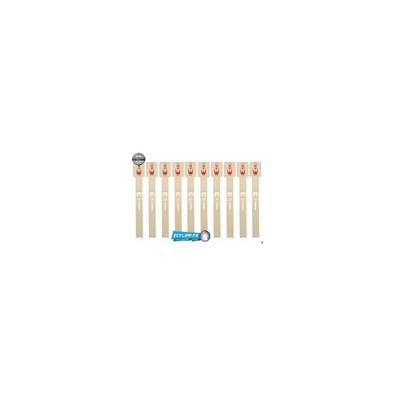 Set de 10 cibles tombantes A-14857 King Pin originales Gottlieb