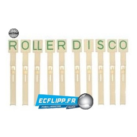 Set de 10 cibles tombantes Roller Disco originales  Gottlieb