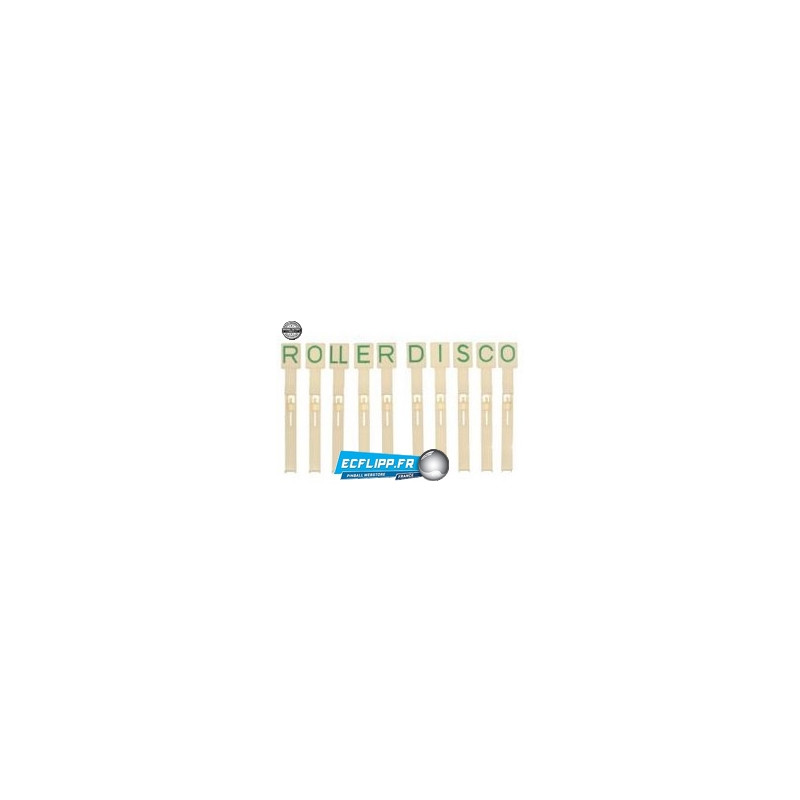 Set de 10 cibles tombantes Roller Disco originales  Gottlieb