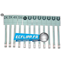 Cibles Bally eight Ball Deluxe ( lot 12 pièces )