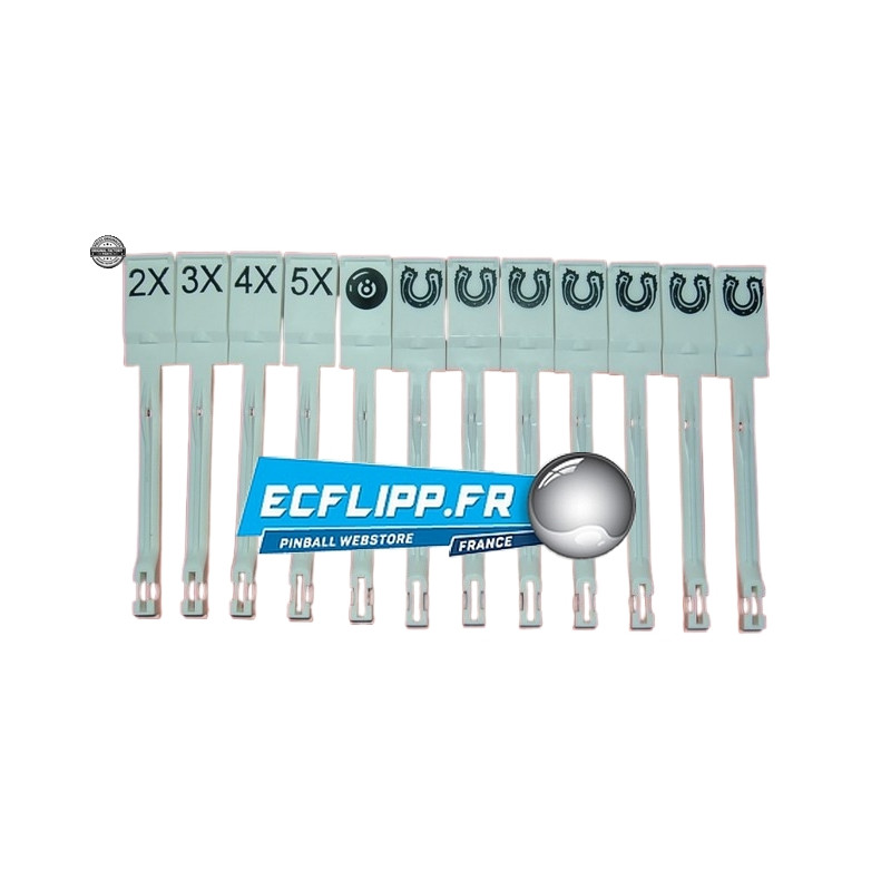 Set de 12 cibles Bally Eight  Ball Deluxe