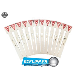 Set de 12 cibles tombantes B-11905 Hot Shot originales Gottlieb