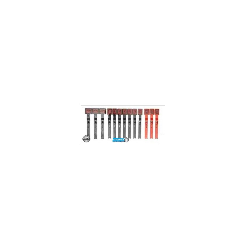 Set de 13 cibles tombantes A-21396 Devil's Dare originales Gottlieb