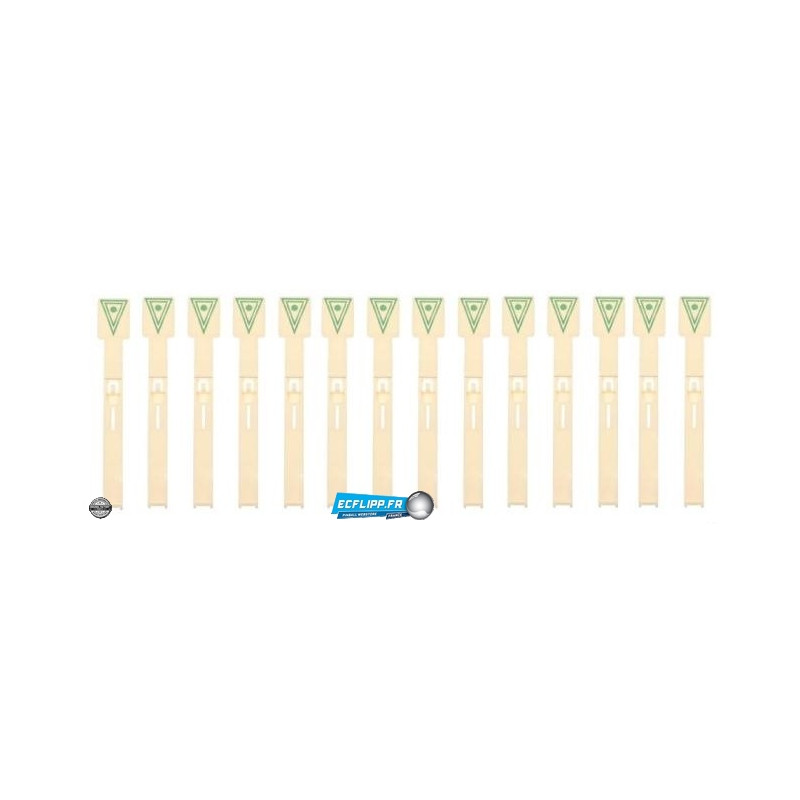 Set de 14 cibles tombantes Pinball Pool A-14700 originales Gottlieb
