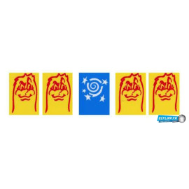 Target decal Bally Baby Pacman ( 5 pièces )