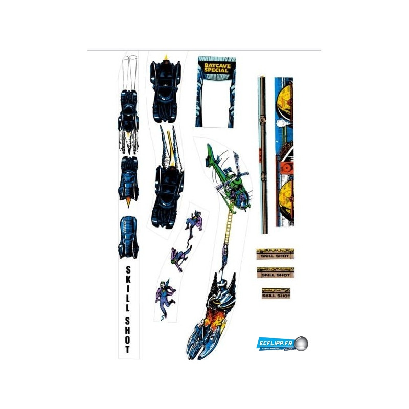 Batman Data-East ramp decals set