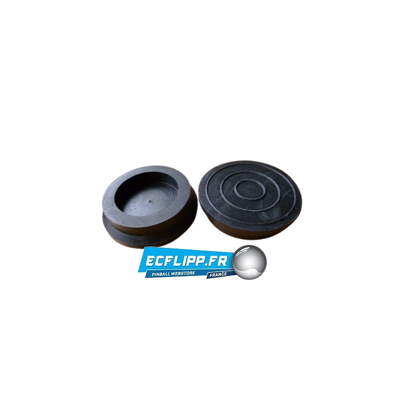 4x Caoutchouc de vérin noir silicone