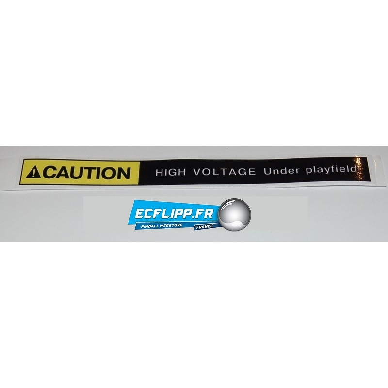 Autocollant CAUTION high voltage 1.5x15