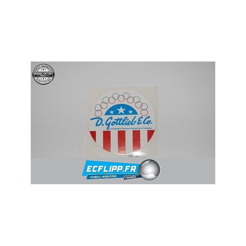 Autocollant de porte DL-S/80-1 anneaux Gottlieb