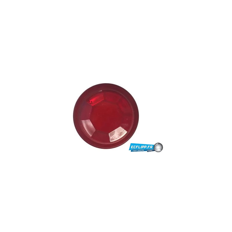 Insert - circle 1" red transparent 03-7166-9