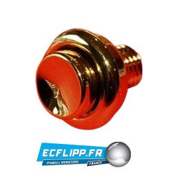 Bouton flipper 39 mm doré métalique or gold