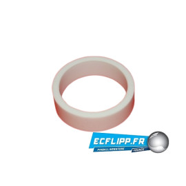 caoutchouc de flipper silicone 1/2*  1-1/2" blanc