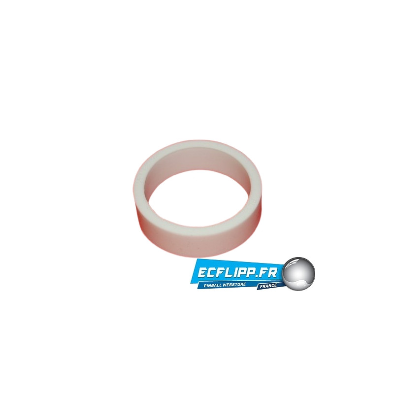 caoutchouc de flipper silicone 1/2*  1-1/2" blanc
