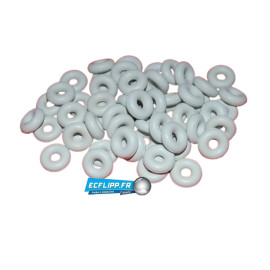 Caoutchoucs 3/16" blanc lot de 100pièces