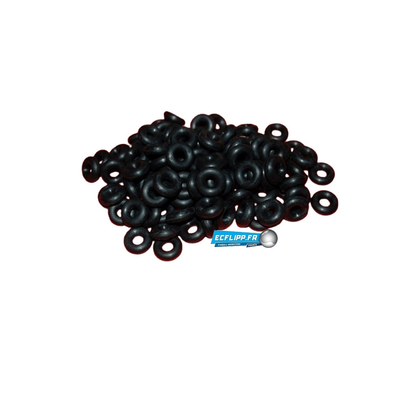 Caoutchoucs 3/16" noir lot de 100pièces