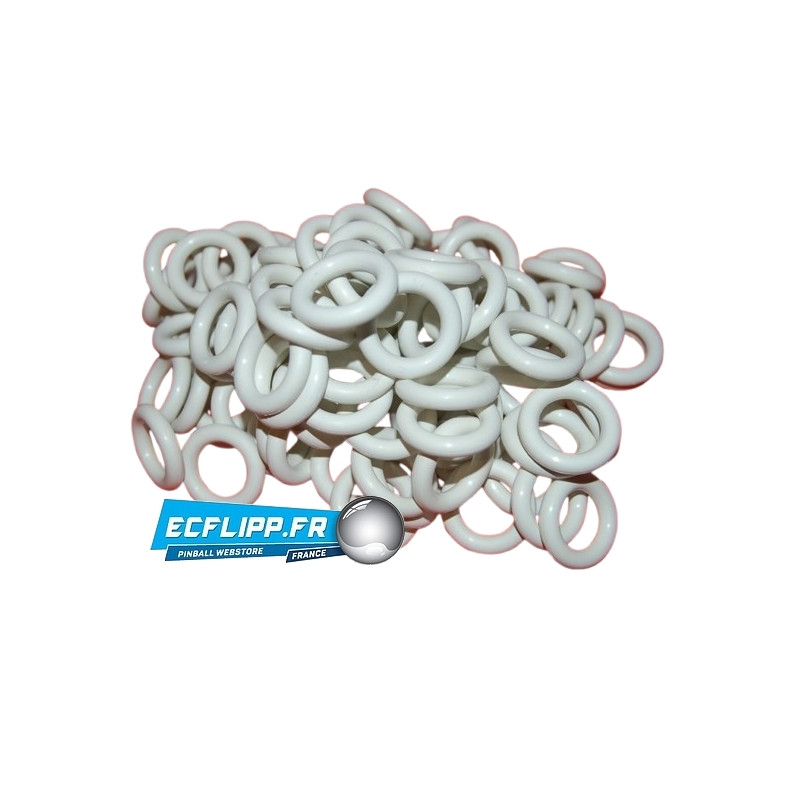 Caoutchoucs 3/4" blancs lot de 100pièces