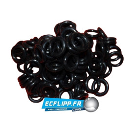 Caoutchoucs 3/4" noirs lot de 100 pièces