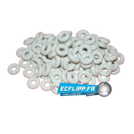 Caoutchoucs 3/8" ID blancs lot de 100pièces