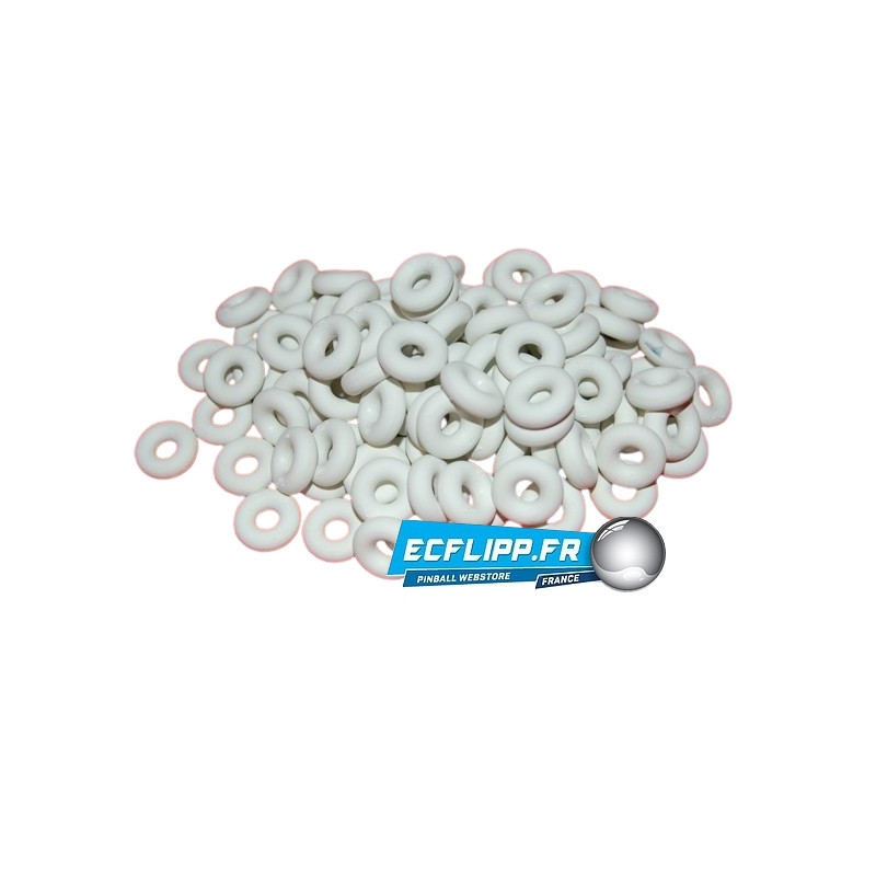 Caoutchoucs 3/8" ID blancs lot de 100pièces