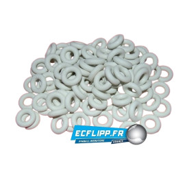 Caoutchoucs 5/16" blancs lot de 100pièces